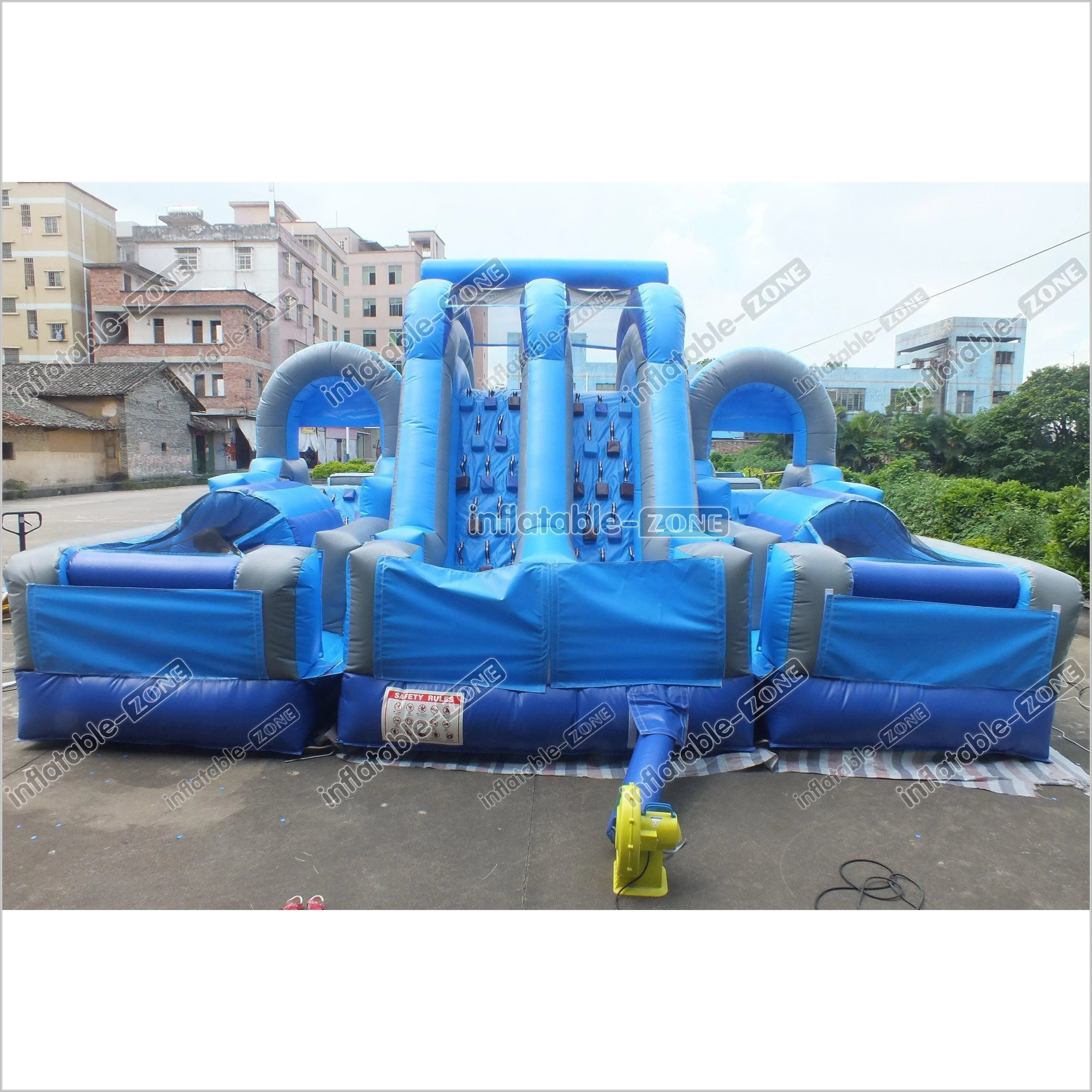 Giant Inflatable Obstacle Course Near Me Obstacle Course Slip N Slide Inflatable Fun Run Hire
