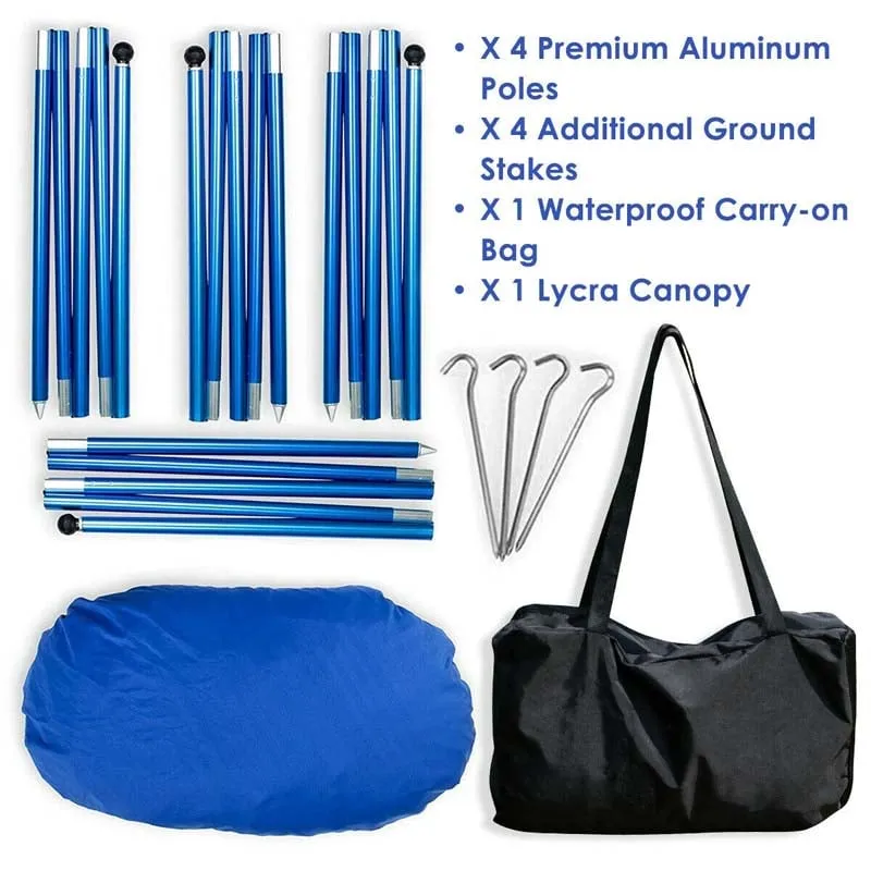 GrandShoppersHub  7' x 7' Family Beach Tent Canopy Sunshade