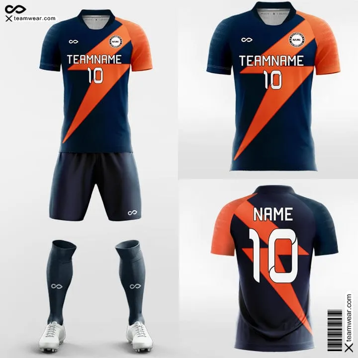 Retro Lightning - Custom Soccer Jerseys Kit Sublimated Design