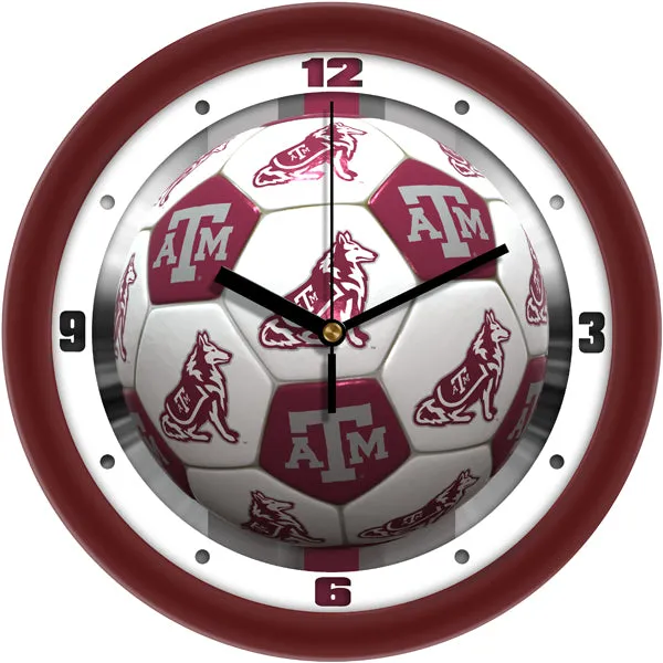 Texas A&M Wall Clock - Soccer